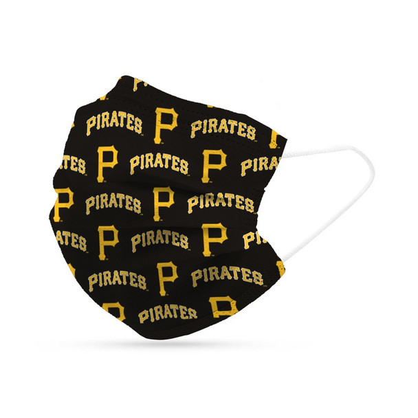 Pittsburgh Pirates Face Mask Disposable 6 Pack