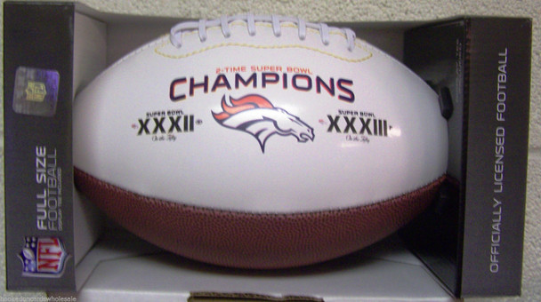Denver Broncos Football Full Size On The Fifty 2 Time Champ