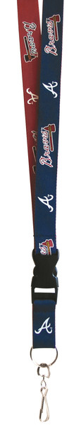 Atlanta Braves Lanyard Keychain ID Holder MLB Fan Accessory - Two-Tone