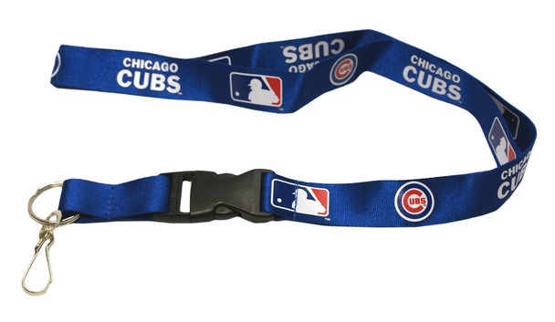 Chicago Cubs Lanyard Keychain ID Holder MLB Fan Accessory - Breakaway with Key Ring - Blue