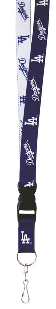 Los Angeles Dodgers Lanyard Keychain ID Holder MLB Fan Accessory - Two-Tone