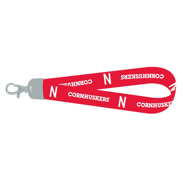 Nebraska Cornhuskers Lanyard Keychain ID Holder NCAA Fan Accessory Wristlet Style Alternate Design