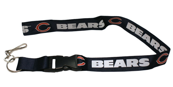 Chicago Bears Lanyard Keychain ID Holder NFL Fan Accessory - Breakaway with Key Ring