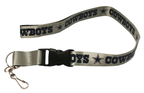 Dallas Cowboys Lanyard Keychain ID Holder NFL Fan Accessory Breakaway with Key Ring Style