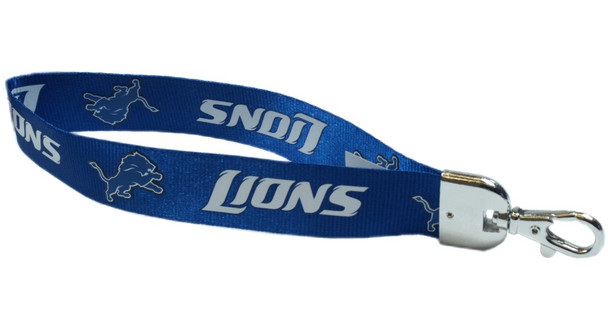 Detroit Lions Lanyard Keychain ID Holder NFL Fan Accessory - Wristlet