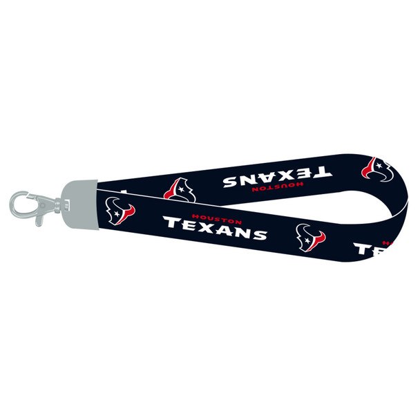 Houston Texans Lanyard Keychain ID Holder NFL Fan Accessory Wristlet Style Alternate