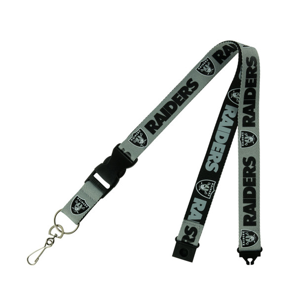 Las Vegas Raiders Lanyard Keychain ID Holder NFL Fan Accessory Two Tone Style