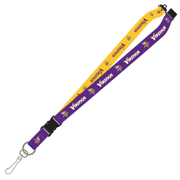 Minnesota Vikings Lanyard Keychain ID Holder NFL Fan Accessory - Two-Tone