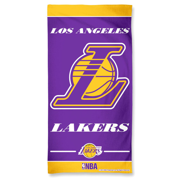 Los Angeles Lakers Beach Towel 30x60 NFL Fan Bath Towel Beach Style Alternate