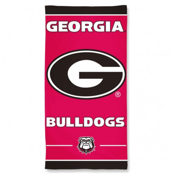 Georgia Bulldogs Towel 30x60 Beach Style Georgia Bulldogs Towel 30x60 Beach Style