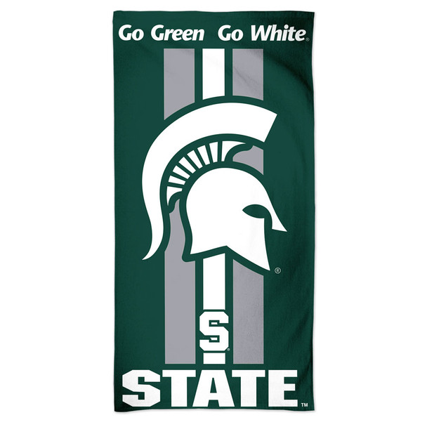 Michigan State Spartans Beach Towel 30x60 NFL Fan Bath Towel Beach Style