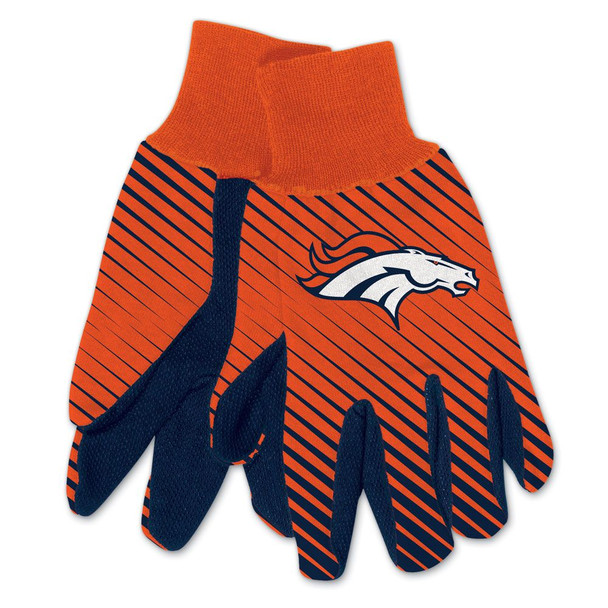Denver Broncos Two Tone Gloves Adult Size