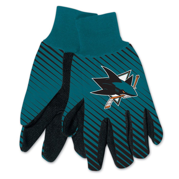 San Jose Sharks Two Tone Gloves Adult Size