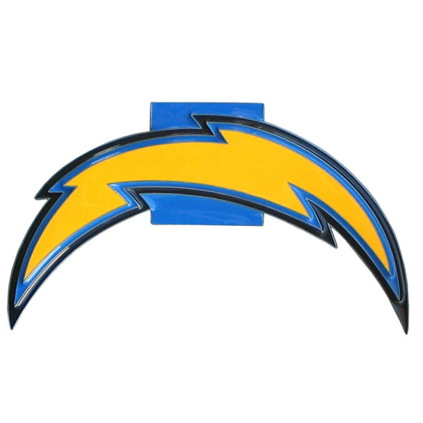Los Angeles Chargers Large Hitch Cover Class II and Class III Metal Plugs