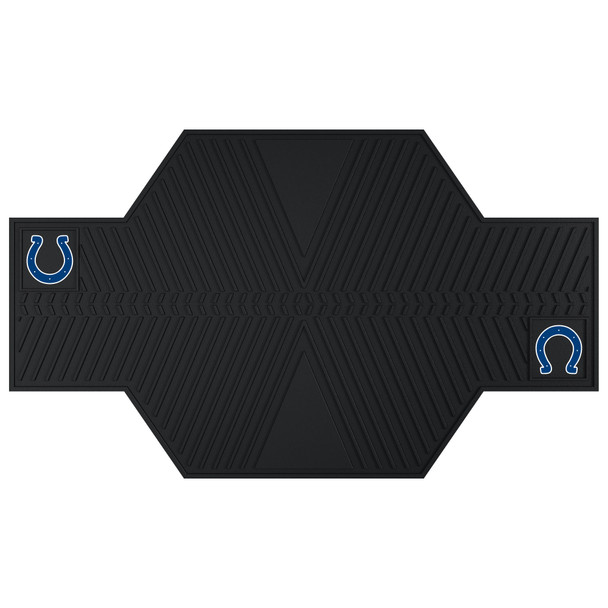 Indianapolis Colts Motorcycle Mat Horseshoe Primary Logo Black