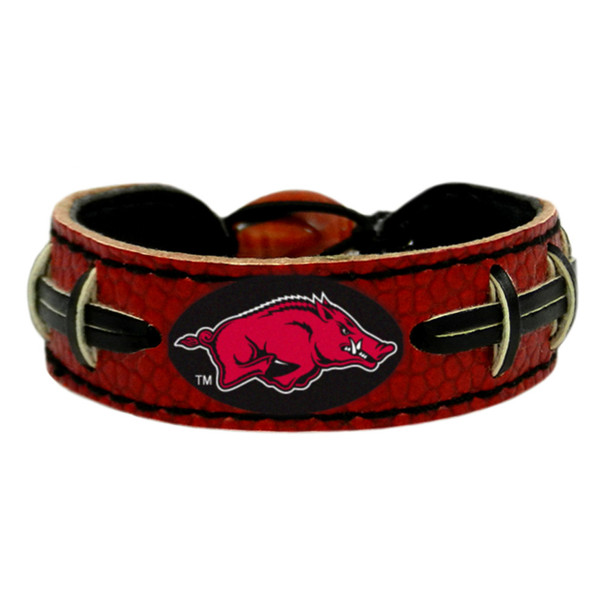 Arkansas Razorbacks Team Color Football Bracelet
