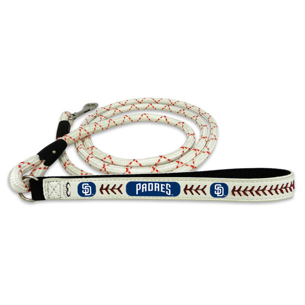 San Diego Padres Frozen Rope Baseball Leather Leash - L