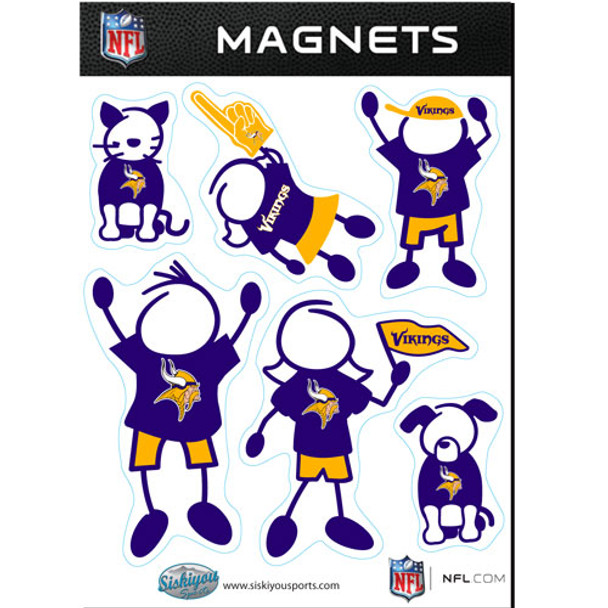 Minnesota Vikings Family Magnet Set