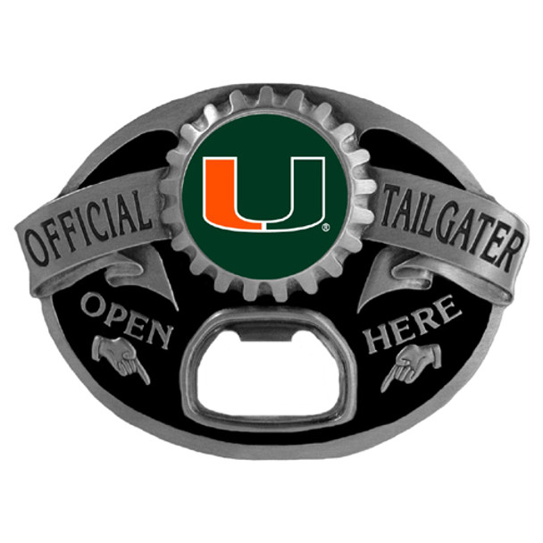 Miami Hurricanes Tailgater Belt Buckle