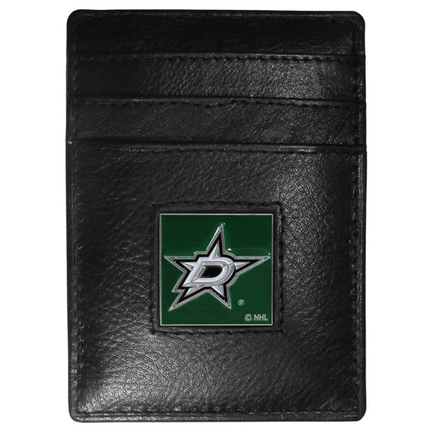 Dallas Stars Leather Money Clip/Cardholder