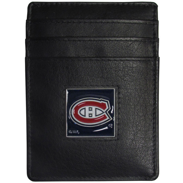 Montreal Canadiens® Leather Money Clip/Cardholder