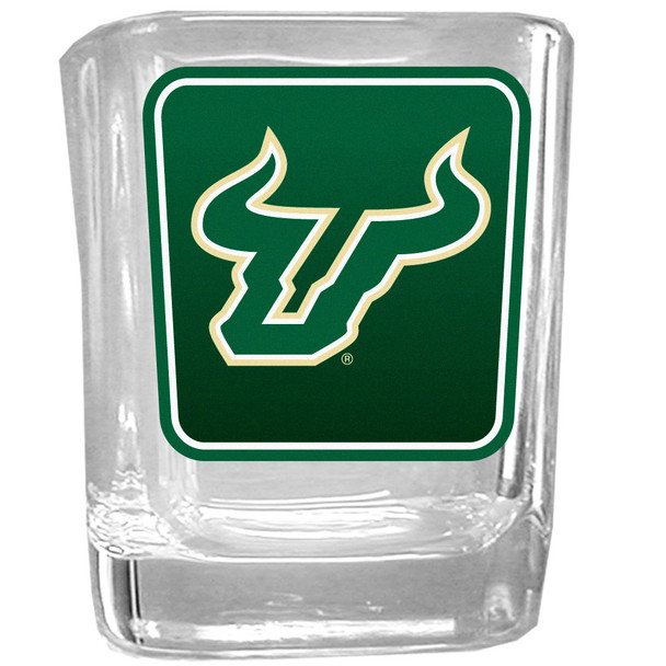 S. Florida Bulls Square Glass Shot Glass