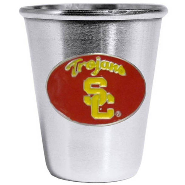 USC Trojans Steel Shot Glass