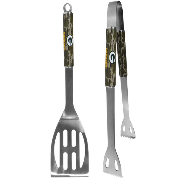 Green Bay Packers 2 pc BBQ Set w/Mossy Oak Camo