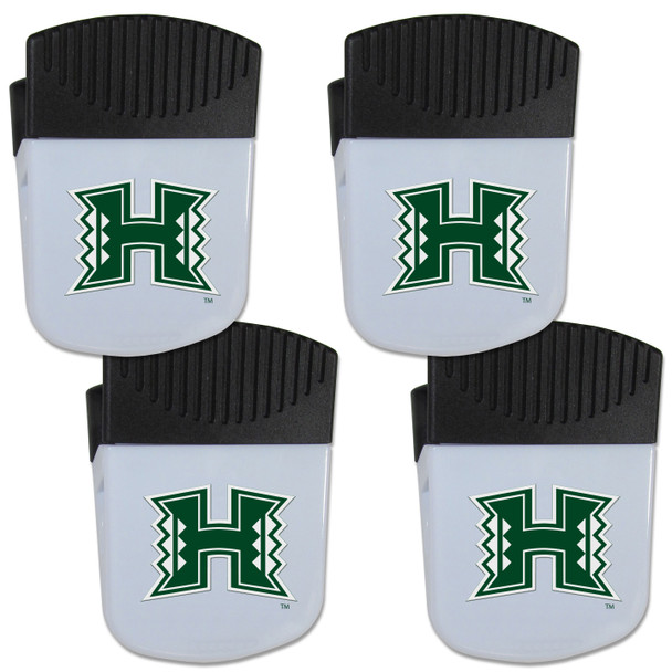 Hawaii Warriors Chip Clip Magnet with Bottle Opener, 4 pack