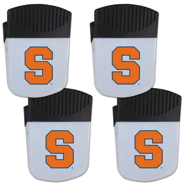 Syracuse Orange Chip Clip Magnet with Bottle Opener, 4 pack