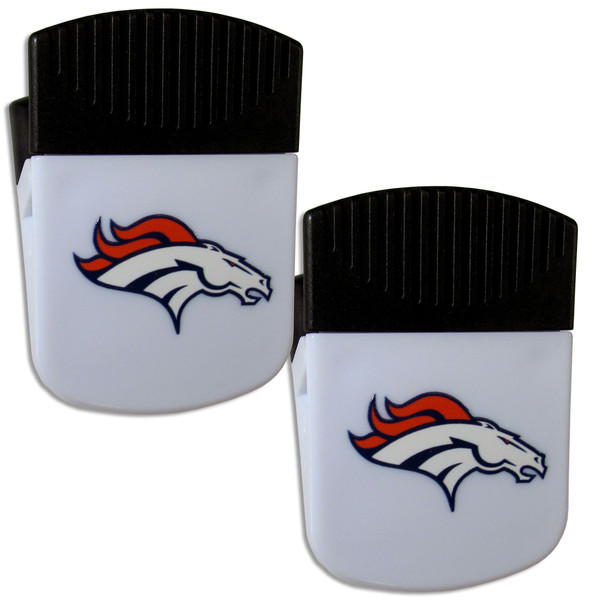 Denver Broncos Chip Clip Magnet with Bottle Opener, 2 pack