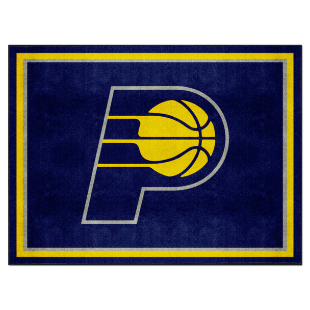 Indiana Pacers 8ft. x 10 ft. Plush Area Rug P Primary Logo