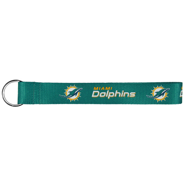 Miami Dolphins Lanyard Keychain ID Holder NFL Fan Accessory Key Chain