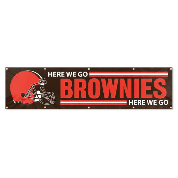 Cleveland Browns Giant 8' x 2' Banner Wall Decor NFL Fan Display
