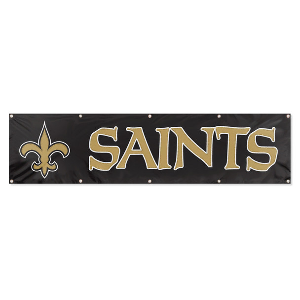 New Orleans Saints Giant 8' x 2' Banner Wall Decor NFL Fan Display