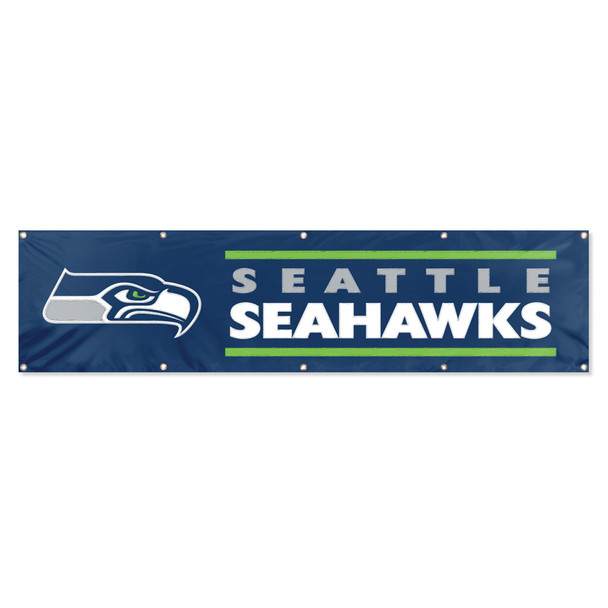 Seattle Seahawks Giant 8' x 2' Banner Wall Decor NFL Fan Display