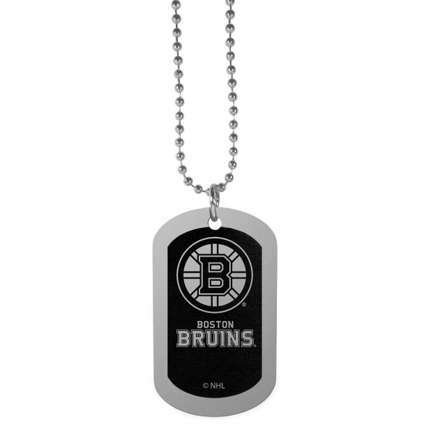 Boston Bruins® Chrome Tag Necklace