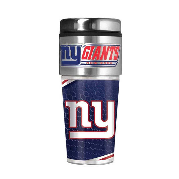 New York Giants 16 oz. Travel Tumbler with Metallic Graphics