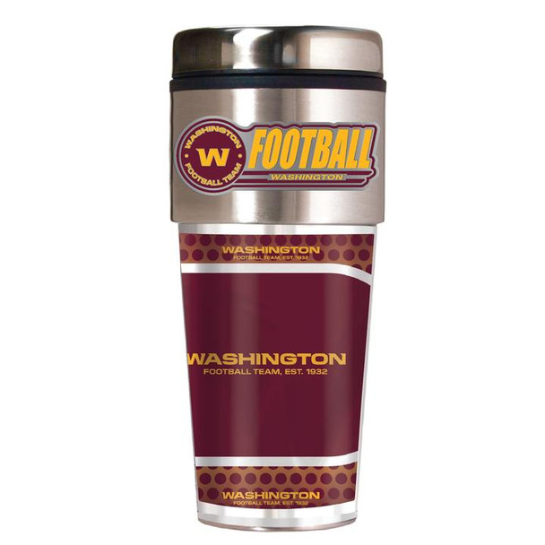 Washington Commanders 16 oz. Travel Tumbler with Metallic Graphics