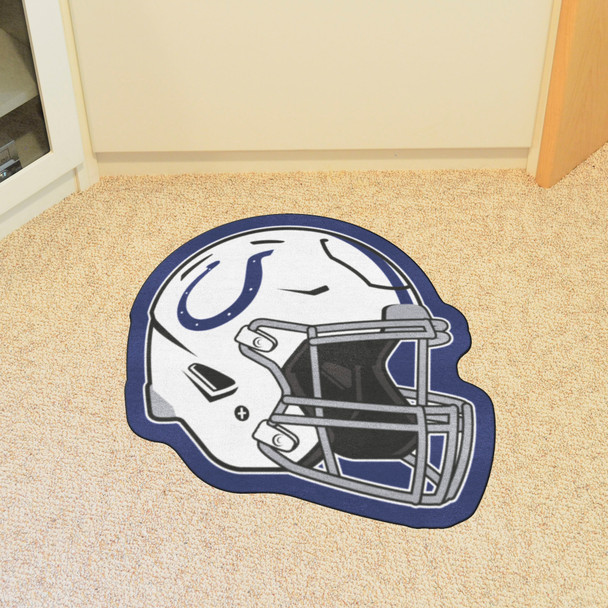 Indianapolis Colts Mascot Mat - Helmet Horseshoe Primary Logo Blue Indianapolis Colts Mascot Mat - Helmet Horseshoe Primary Logo Blue