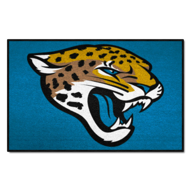 Jacksonville Jaguars Starter Mat Accent Rug - 19in. x 30in. Jaguar Head Primary Logo