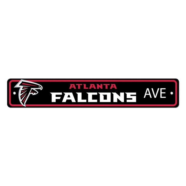 Atlanta Falcons Team Color Street Sign D√©cor 4in. X 24in. Lightweight