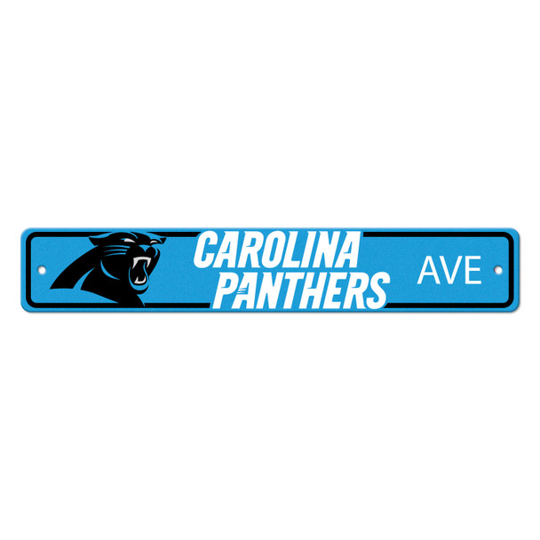 Carolina Panthers Team Color Street Sign D√©cor 4in. X 24in. Lightweight