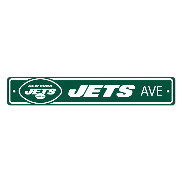 New York Jets Team Color Street Sign D√©cor 4in. X 24in. Lightweight