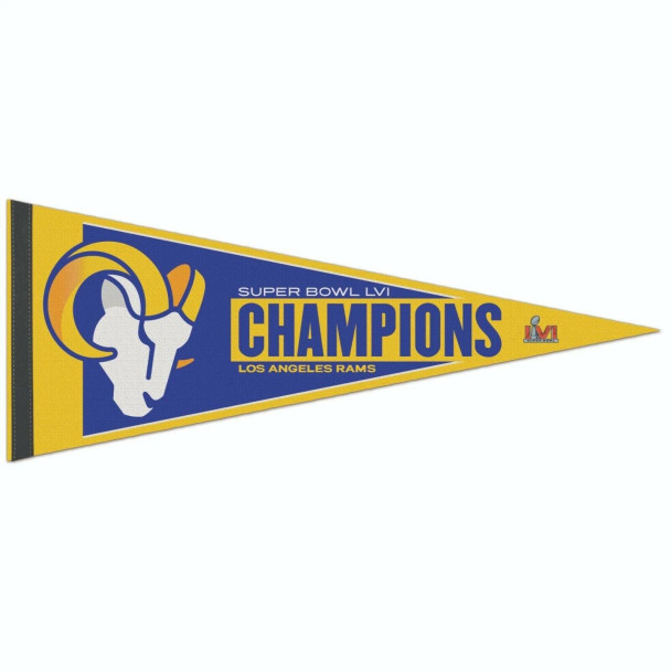 Los Angeles Rams Super Bowl 56 LVI Champions 12x30 Classic Pennant