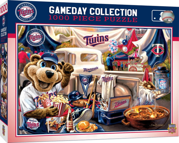 Minnesota Twins 1000 Piece Puzzle Gameday Design MLB Jigsaw Puzzle Fan Activity