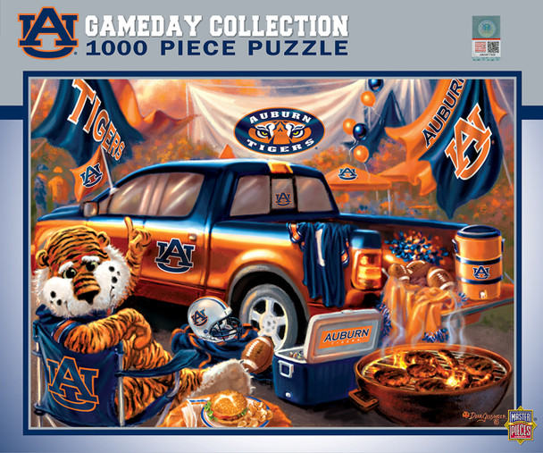 Auburn Tigers 1000 Piece Puzzle Gameday Design NCAA Jigsaw Puzzle Fan Activity
