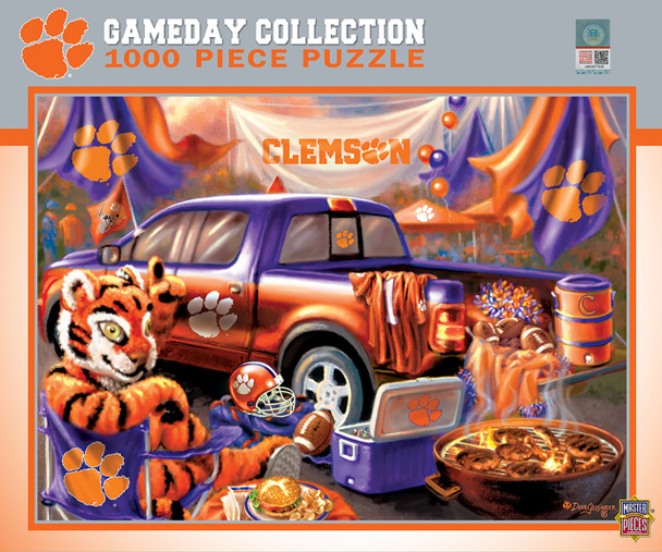Clemson Tigers 1000 Piece Puzzle Gameday Design NCAA Jigsaw Puzzle Fan Activity