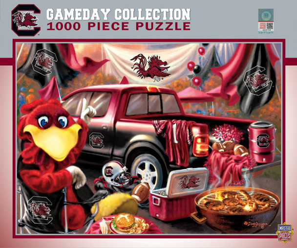 South Carolina Gamecocks 1000 Piece Puzzle Gameday Design NCAA Jigsaw Puzzle Fan Activity