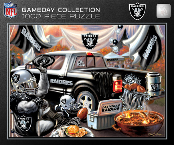 Las Vegas Raiders 1000 Piece Puzzle Gameday Design NFL Jigsaw Puzzle Fan Activity